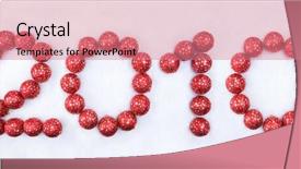  Presentation with number - Presentation having flurried - image of 2010 number made background and a coral colored foreground