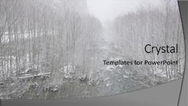  Presentation with snow mountain - Amazing slide set having flurried - mountain river in heavy snow backdrop and a  colored foreground