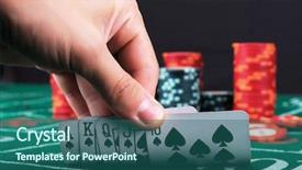  Presentation with poker chips - Colorful theme enhanced with flush - place a poker player chips backdrop and a ocean colored foreground
