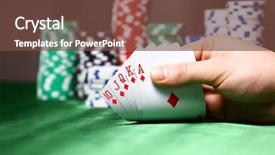  Presentation with poker chips - Amazing theme having flush - place a poker player chips backdrop and a tawny brown colored foreground