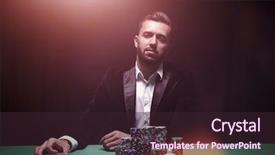  Presentation with poker - Presentation design enhanced with flush - portrait of a professional poker background and a wine colored foreground