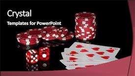  Presentation with poker chips - Cool new presentation with flush with poker chips backdrop and a black colored foreground