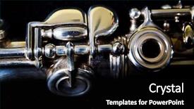  Presentation with classic music concert - Cool new slide set with flute detail- music background classic backdrop and a black colored foreground