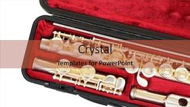  Presentation with flute - Presentation with flute-in-case-close-up background and a red colored foreground