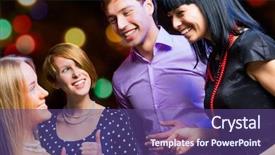  Presentation with flutes - Theme featuring  background and a  colored foreground