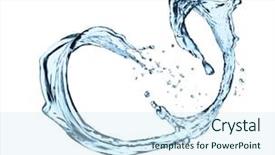  Presentation with blue water splash isolated - Cool new slide set with backgroundgraphics - isolated shot of water splash backdrop and a sky blue colored foreground