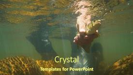  Presentation with fisherman - Amazing presentation theme having fly-fisherman-in-summer-catching backdrop and a tawny brown colored foreground