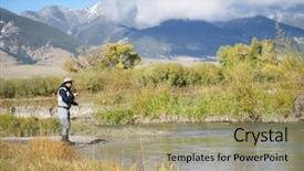  Presentation with ruby bridges - Cool new theme with fly fisherman on the ruby backdrop and a mint green colored foreground