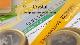  Presentation with fly - Slides enhanced with fly tickets and money background and a yellow colored foreground