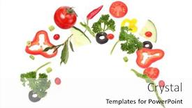  Presentation with fly - Theme enhanced with fly-vegetable-isolated-on-white background and a white colored foreground