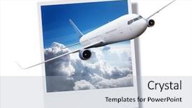  Presentation with breaking free - PPT layouts with flying above clouds breaking free background and a light blue colored foreground