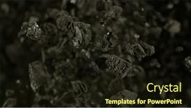  Presentation with fossil fuel coal - Presentation design enhanced with flying-coal-with-up background and a wine colored foreground