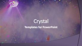  Presentation with disco - Beautiful presentation featuring flying colours against illuminated disco lights at nightclub backdrop and a gray colored foreground