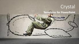  Presentation with bucket list adventure dreams goals - Presentation design consisting of flying-dreams background and a gray colored foreground