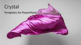  Presentation with fabric - Beautiful PPT layouts featuring flying fabric - art object design backdrop and a  colored foreground