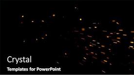  Presentation with shot - Presentation consisting of flying-fire-sparkles-detail-shot background and a black colored foreground