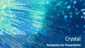  Presentation with optical - Slide deck enhanced with flying from deep on technology background and a ocean colored foreground