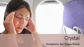  Presentation with sickness - Amazing slides having flying girl in airplane backdrop and a coral colored foreground