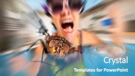  Presentation with flying - Colorful PPT layouts enhanced with which the housewife pursue backdrop and a  colored foreground