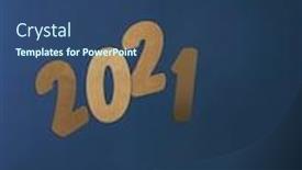  Presentation with 2021 - Cool new theme with flying-in-the-form backdrop and a ocean colored foreground