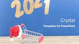  Presentation with happy new year - Audience pleasing PPT theme consisting of flying-in-the-form backdrop and a teal colored foreground