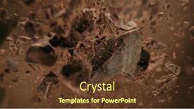  Presentation with freeze - Presentation theme with flying-pieces-of-chocolate background and a tawny brown colored foreground