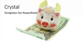  Presentation with pigs - Audience pleasing presentation consisting of flying piggy bank riding backdrop and a  colored foreground