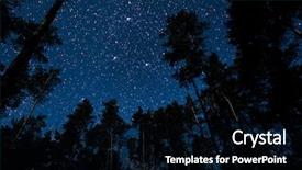  Presentation with night stars - Theme enhanced with flying santa deers - backgrounds night sky with stars background and a black colored foreground