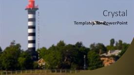 Presentation with seagull - Cool new presentation theme with flying-seagull-and-lighthouse-lighthouse backdrop and a light blue colored foreground