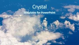  Presentation with skies - Beautiful slides featuring flying skies beauty backdrop and a ocean colored foreground