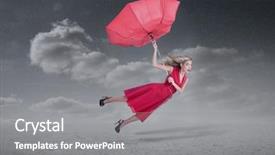  Presentation with plastic bag for umbrella - Audience pleasing PPT theme consisting of texture tree time laps sun backdrop and a tawny brown colored foreground