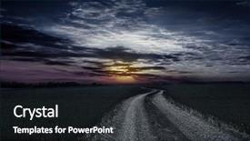  Presentation with road safety young drivers - Amazing slides having flyover - road through the field backdrop and a dark gray colored foreground