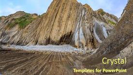  Presentation with underwater - PPT layouts featuring flysch-unique-landscape-of-underwater and a tawny brown colored foreground