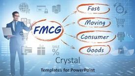  Presentation with fmcg - PPT theme enhanced with fmcg-concept-fast-moving-consumer background and a light blue colored foreground