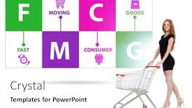  Presentation with fmcg - PPT theme with fmcg-concept-fast-moving-consumer background and a white colored foreground