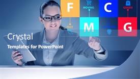  Presentation with fmcg - Slides having fmcg-concept-fast-moving-consumer background and a teal colored foreground