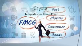  Presentation with fmcg - PPT theme enhanced with fmcg-concept-fast-moving-consumer background and a light blue colored foreground