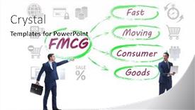  Presentation with fmcg - Presentation featuring fmcg-concept-fast-moving-consumer background and a white colored foreground