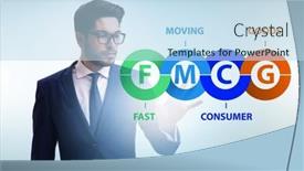  Presentation with fmcg - Presentation with fmcg-concept-fast-moving-consumer background and a sky blue colored foreground
