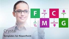  Presentation with fmcg - Slides enhanced with fmcg-concept-fast-moving-consumer background and a light blue colored foreground
