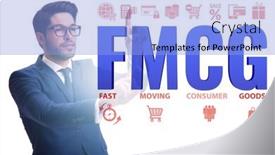  Presentation with fmcg - PPT theme enhanced with fmcg-concept-fast-moving-consumer background and a light blue colored foreground