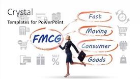  Presentation with fmcg - Slides having fmcg-concept-fast-moving-consumer background and a white colored foreground
