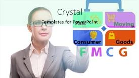  Presentation with fmcg - Presentation theme having fmcg-concept-fast-moving-consumer background and a mint green colored foreground