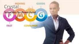  Presentation with fmcg - Theme with fmcg-concept-fast-moving-consumer background and a lemonade colored foreground