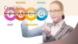  Presentation with fmcg - Presentation theme enhanced with fmcg-concept-fast-moving-consumer background and a lemonade colored foreground