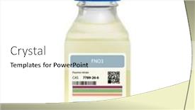  Presentation with chemical bottle - Presentation theme with fno3-nitronium-fluoride-chemical and a white colored foreground