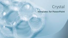  Presentation with structure design - PPT theme enhanced with foam-border-design-on-blue background and a sky blue colored foreground