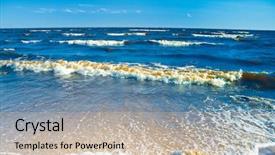  Presentation with foam - Presentation theme having foam gushing background and a  colored foreground