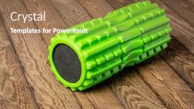  Presentation with foam - Colorful presentation design enhanced with foam-roller-medium-density-deep backdrop and a coral colored foreground