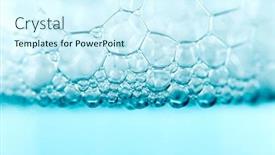  Presentation with foam - Slide set featuring foam-soap-foam-popping-bubbles background and a cool aqua colored foreground